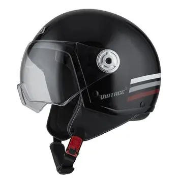 

JET HELMET NZI VINTAGE 3 TRIBAND BLACK BURGUNDY + FREE SHIPPING