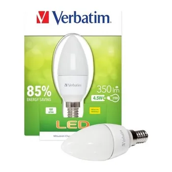 

Led bulb verbatim 52602 candle e14 dull 4.5 w