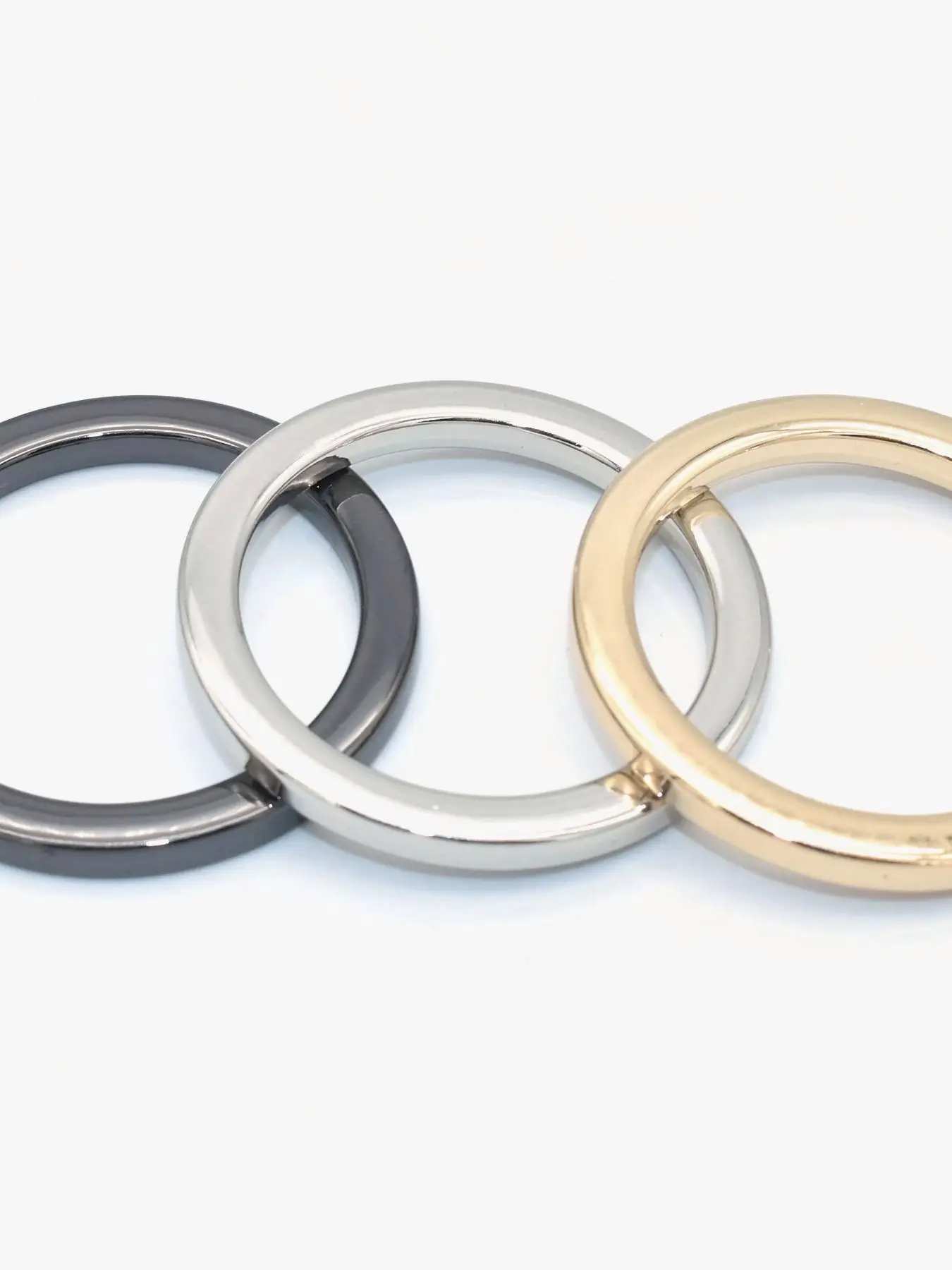 

O Ring Zinc Alloy Round Ring 38mm Silver Large Loop Buckle Strap Buckle DIY Jewelry Charm Bag Handbag Leather Accessories