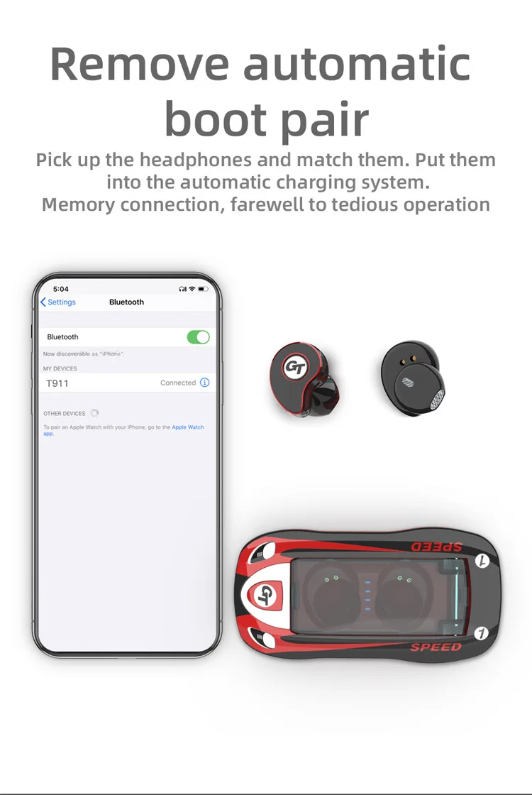 30 шт. T911 TWS HD стерео беспроводные наушники Bluetooth 5,0 IPX5 водонепроницаемые спортивные наушники игровая гарнитура