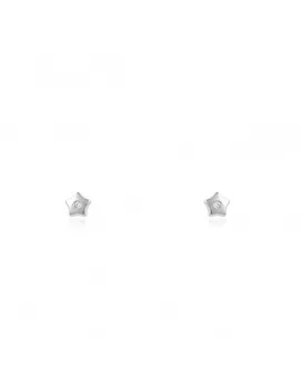 

Earrings baby white gold first pose star with zirconia