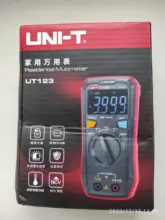 UNI-T-multímetro Digital portátil UT123, multiprobador de tamaño de bolsillo para el hogar, resistencia de tensión AC DC, función de temperatura NCV