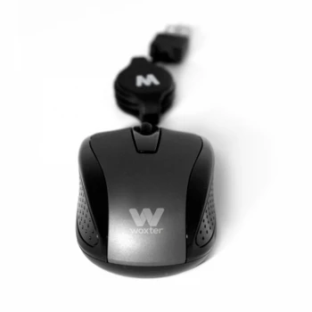 

Woxter Netmouse V 120 Black - Ratón para PC, Cable Retráctil