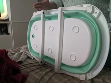 Bañera plegable grande para bebé, Cubo de baño portátil, base antideslizante, bañeras de baño portátiles para bebés recién nacidos, bañera antideslizante para niños