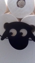 Toilet Roll Holder Sheep Wall Mount Black Metal Toilet Paper Wc Tissue Storage