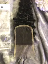 Allove-Cierre de pelo humano con ondas profundas, 4X4, cierre de encaje, 130%, Destiny, Remy, envío gratis