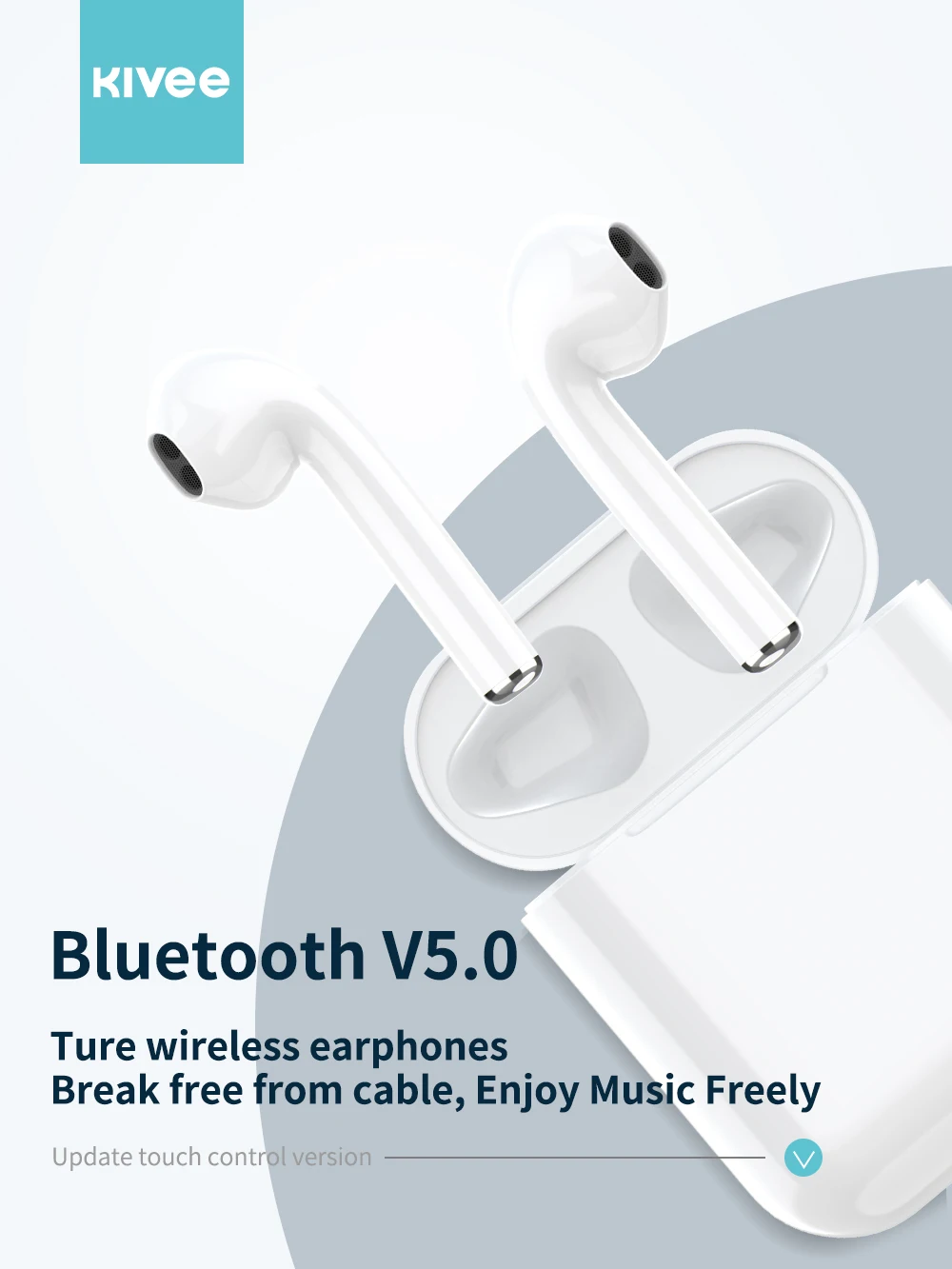 Kivee Headphone Nirkabel Bluetooth V5.0 