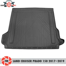 Коврик для багажника для Toyota Land Cruiser Prado 150- Коврик для пола багажника нескользящий полиуретановый грязезащитный багажник для стайлинга автомобиля