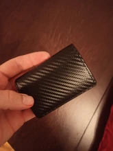 Bycobecy de tarjeta de crédito titular de la cartera de las mujeres de los hombres de Metal RFID Vintage bolso de cuero de poliuretano Crazy Horse Banco titular de caso