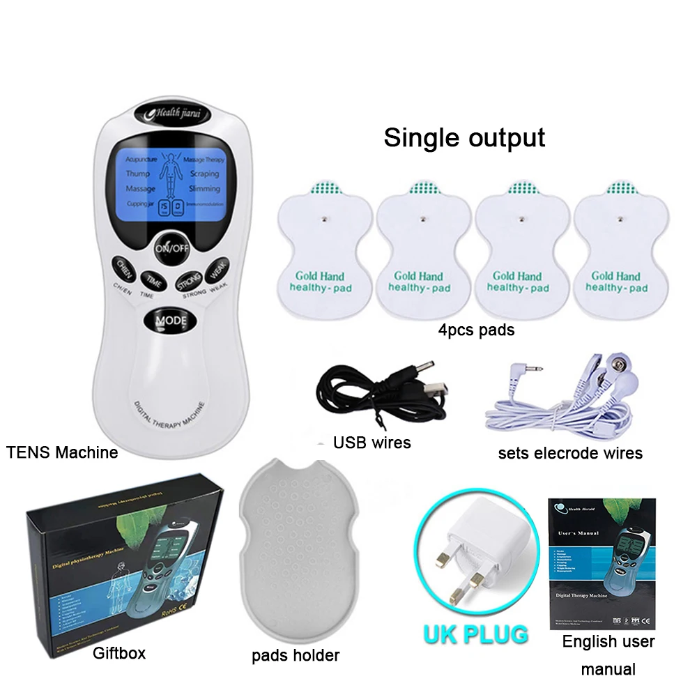 Pulse Tens Acupuncture Electric Body Massage 8 Models Digital Therapy  Machine 4Pads Electrical Muscle Stimulator Full Body Relax - Price history  & Review, AliExpress Seller - OPSLEA Official Store