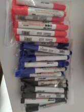 10 unids/caja de bolígrafo de pizarra negro pizarra blanca marcadores escolares suministros los niños dibujo de lápiz de la escuela