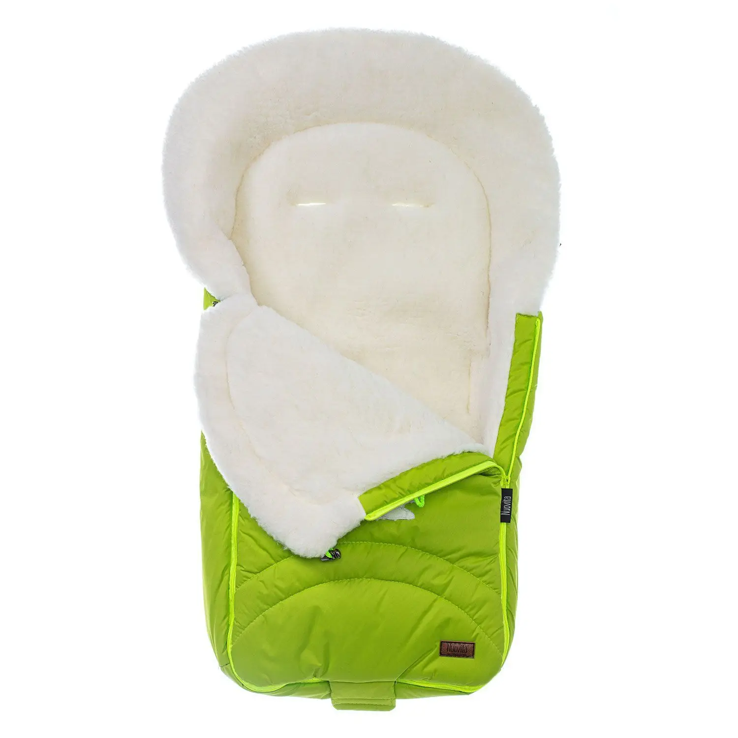 Конверт зимний меховой Nuovita Tundra Bianco(Verde chiaro/Салатовый