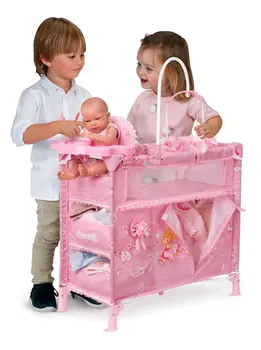 

Wardrobe dolls, crib doll, highchair, biberon toy, Doll (not included), doll changer, doll accessories