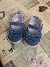 Zapatos de verano para recién nacidos, suela suave, antideslizante, liso con volantes, primeros pasos, 2019