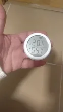 Tuya ZigBee-Sensor inteligente de temperatura del hogar y humedad, dispositivo con pantalla LED que funciona con asistente de Google y Tuya Zigbee Hub