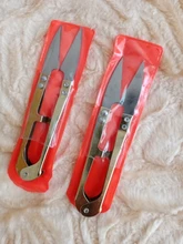 ZtDpLsd 1 Uds nuevo útil de acero inoxidable de U-forma de usar tijeras para cortar la línea de pesca recorte Nipper esencial accesorios con forma de cruz