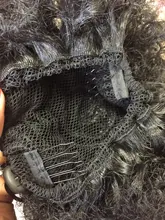 Leeons-extensiones de cabello Natural, coleta con cordón, cola de caballo, pelo sintético rizado, cola de caballo