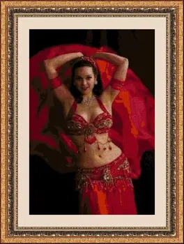 

CROSS STITCH KIT PANDATHREAD ETHNIC AND CUSTOMS 31724