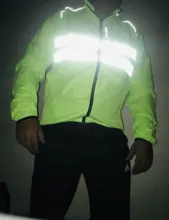 WOSAWE-Chaqueta de ciclismo ultraligera reflectante para hombre, cazadora larga impermeable a prueba de viento para carretera, ideal para bicicleta de montaña MTB, paraviento