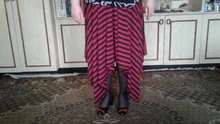 Asymmetrical Skirt Elastic-Waist ZANZEA Bohemian Striped Plus-Size Faldas Spring-Robe
