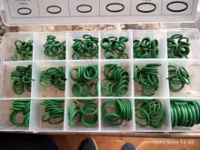 Anillos de goma de silicona de anillo O junta NBR VMQ FKM sellado O anillos arandela de nitrilo de oring conjunto Kit de surtido de conjunto de caja de anillo