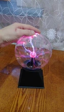 Lighting Decor Touch-Lamp Plasma-Ball Crystal Led-Night-Light Christmas Novelty Magic