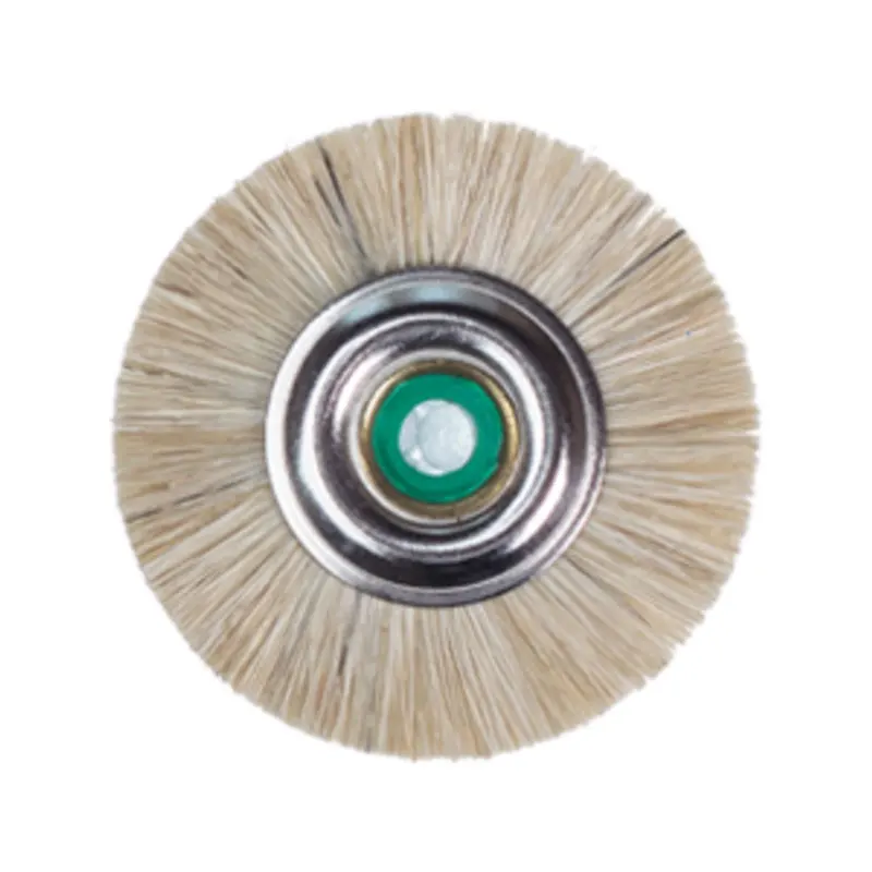 5 шт. стоматологическое лабораторное материалы стоматология зубные полоски для защелка полировальная щетка колеса вращающихся инструментов шерсть козьей шерсти черный бафф микро мотор - Цвет: White bristle