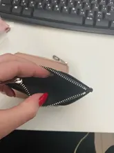 PURDORED-tarjetero delgado de cuero PU Unisex, funda con cremallera para tarjetas de negocios, Mini billetera para tarjetas de crédito, 1 ud.