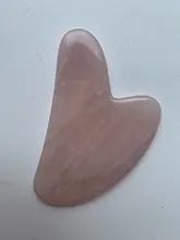 Tablero de Jade Guasha de cuarzo rosa, rascador de piedra Natural, herramientas para terapia de presión corporal, cara, cuello y espalda