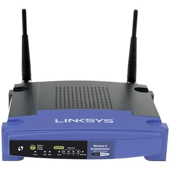 

WIRELESS ROUTER LINKSYS WRT54GL 54 MBPS + 4 ETHERNET (LINUX)