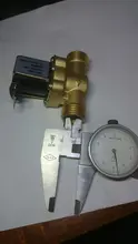 Válvula Solenoide eléctrica de latón, interruptor de flujo de entrada de aire de agua para calentador solar, N/C, 12v, 24v, 220v, G3/4 pulgadas, G1/2 pulgadas