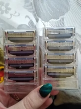 8 unids/pack de los hombres de la maquinilla de afeitar de seguridad cuchillas cuidado facial cuchillas de afeitar Manual de Cassette para gillettee mache 3