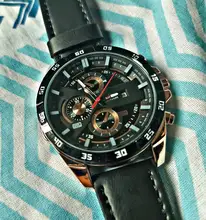 Reloj de pulsera deportivo Para Hombre, cronógrafo de cuero, estilo militar, informal, Moderno, novedad de 2021