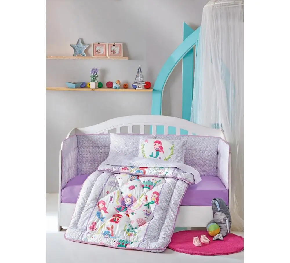 lilac baby bedding