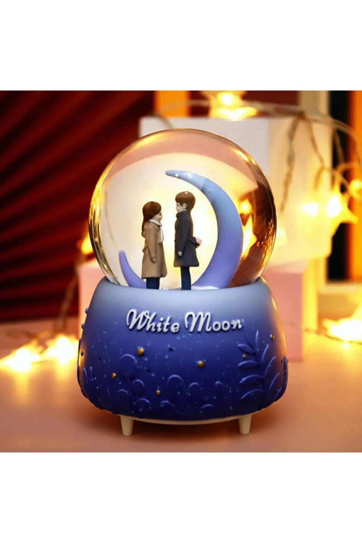 Globo Di Neve Di Grandi Dimensioni Globi Di Luce Di Luna Grande Di San Valentino Palle Decorative Eventi Palle Di Musica Spray Automatiche Di San Vale
