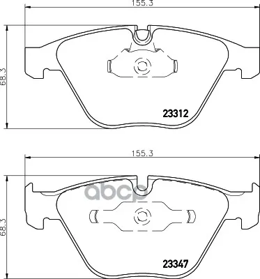 Колодки Тормозные Дисковые HELLA арт. 8DB355009271