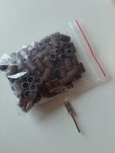 100 Uds 80 /120/180 para bandas de limado de manicura Gel eliminador de esmalte herramienta accesorio para máquina de clavos eléctrica taladro clavo Bits