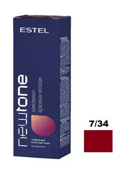 

NTB7/34 Тонирующая маска для волос NEWTONE ESTEL 7/34 Русый золотисто-медный 60 мл.