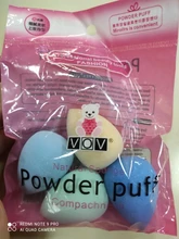 Esponja de maquillaje 4 unids/pack belleza maquillaje fundación de Puff conjunto seco y húmedo esponja Puff de polvo para cara líquido fundación crema