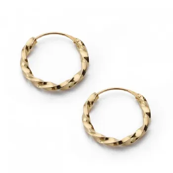 

HOOPS AU GALLON TWISTED 1.5X14MM