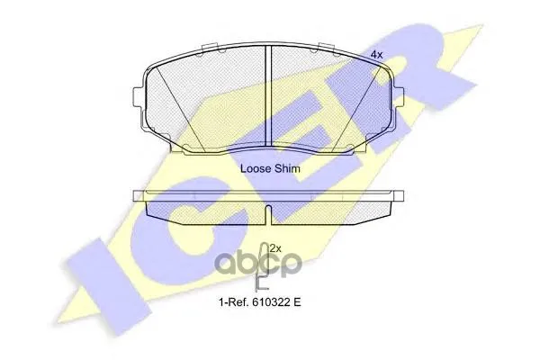 181962_колодки Дисковые Передние! Mazda Cx-7 Mzr Disi Turbo 07 Icer 181962 Icer арт. 181962