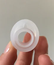 Molde de anillo de silicona para hacer joyas, molde de fundición de resina, 1 unidad