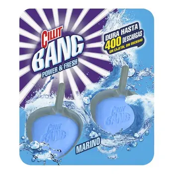 

Cillit Bang Power & Fresh WC Marine Air Freshener & Toilet Bowl Cleaner Clip on tabs (Pack of 2)