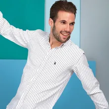 G671 DEWBERRY рубашка-бело-черный