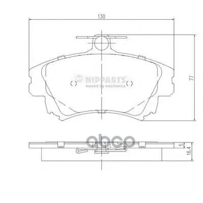 Колодки Тормозные Mitsubishi Carisma 95-06/Colt 04-/Volvo S40/V40-04 Передние Nipparts J3605042 Nipparts арт. J3605042
