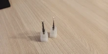 XCAN Tapered Molino de extremo 1pc R0.25/R0.5/R0.75/R1.0 3.175mm vástago de grabado de madera poco CNC Router poco de fresado