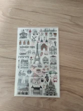 Pegatina de papel para decoración, pegatina de diario de viaje de estilo europeo, álbum de recortes diario, pegatinas Kawaii coreanas de papelería