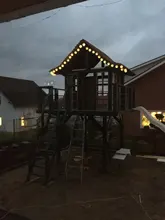 Solar-Light Lantern Garland Wedding-Garden-Decoration Outdoors 