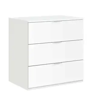 

Comfortable 3 drawers oak or white