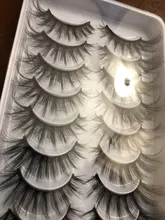 HBZGTLAD 2-20 pares 3D de visón pestañas falsas hecho a mano Wispy largo esponjosa pestañas falsas de ojos Natural extensión Kit de maquillaje Cilios